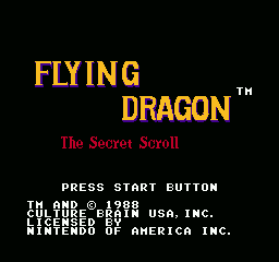 Flying Dragon screenshot 2 for NES